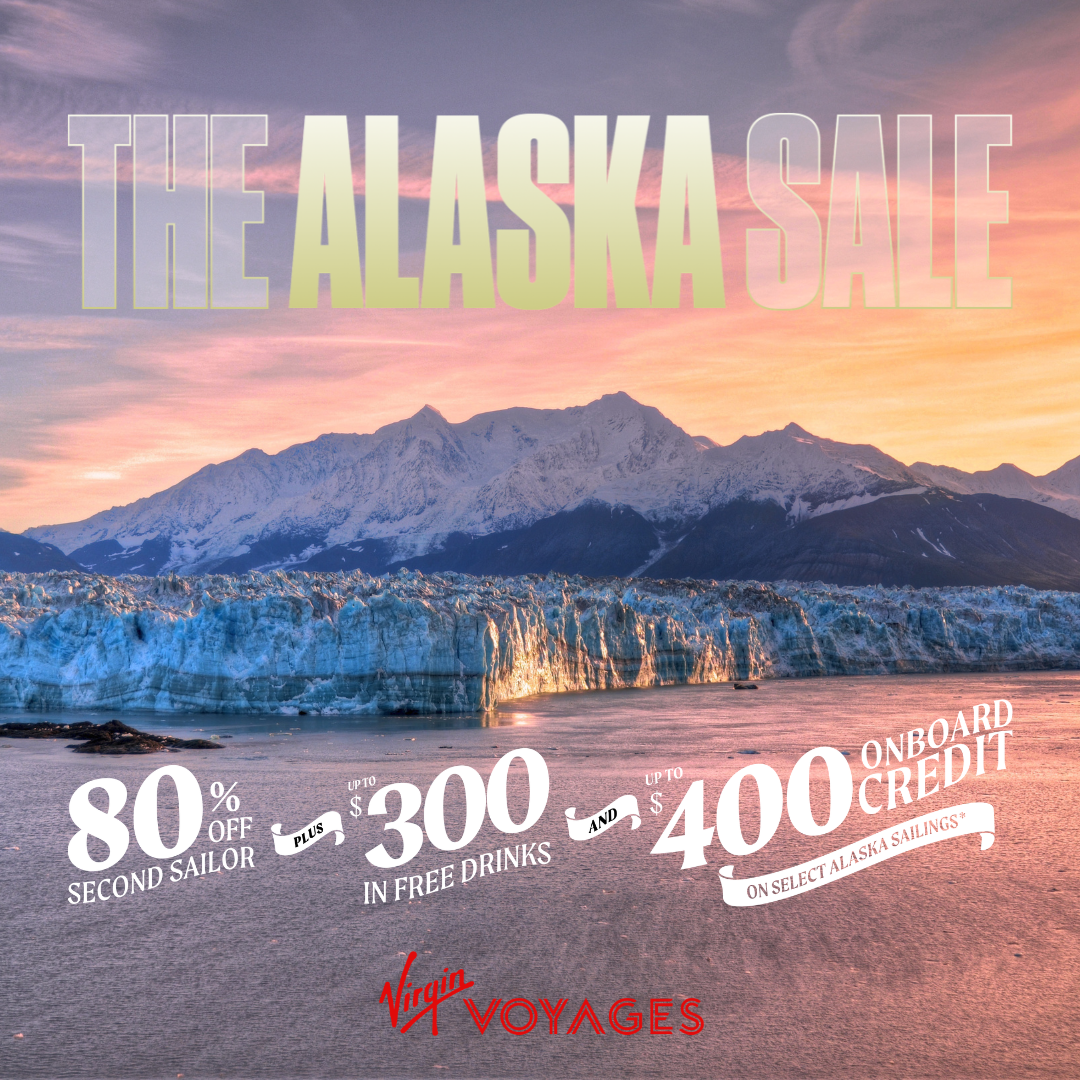 Glacier and mountain scenery on an Alaska cruise with Brilliant Lady