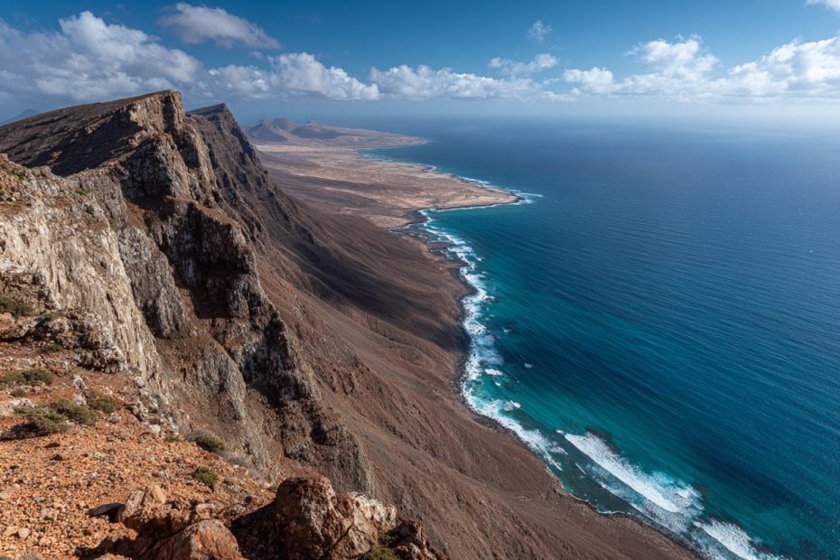 Volcanic landscape of Lanzarote in the Canary Islands