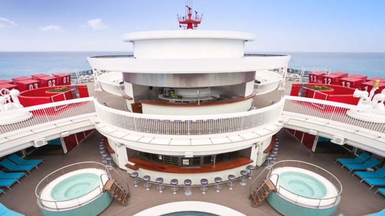 Fresh juices and cocktails at Gym and Tonic bar on Virgin Voyages
