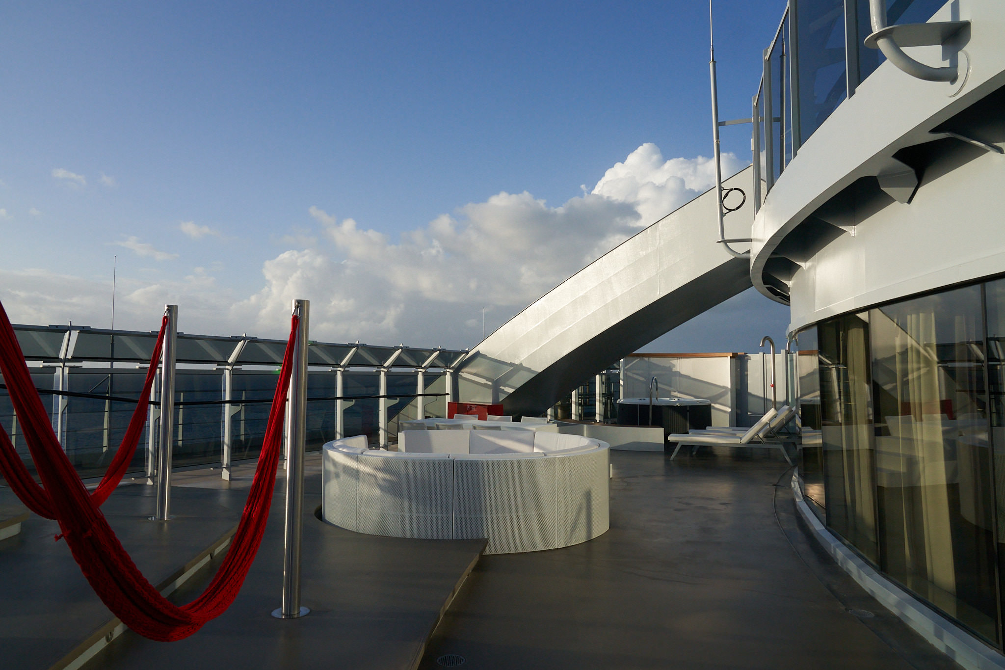 Mega RockStar Suite luxury cabin with premium amenities on Virgin Voyages