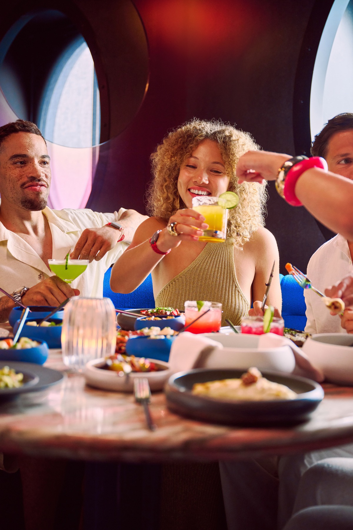 Modern Mexican dishes at Pink Agave restaurant on Virgin Voyages