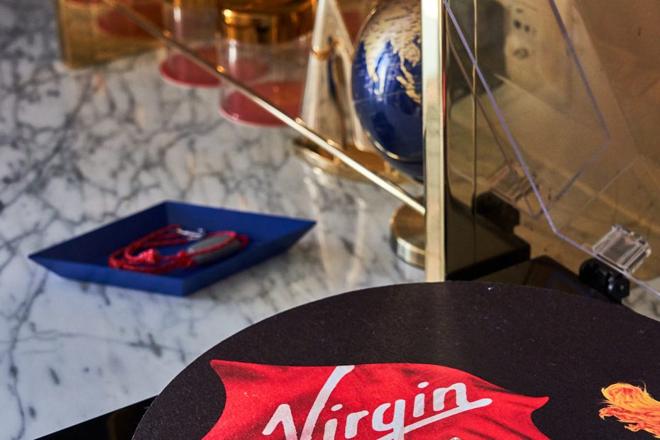 Luxurious RockStar Quarters suite interior on Virgin Voyages