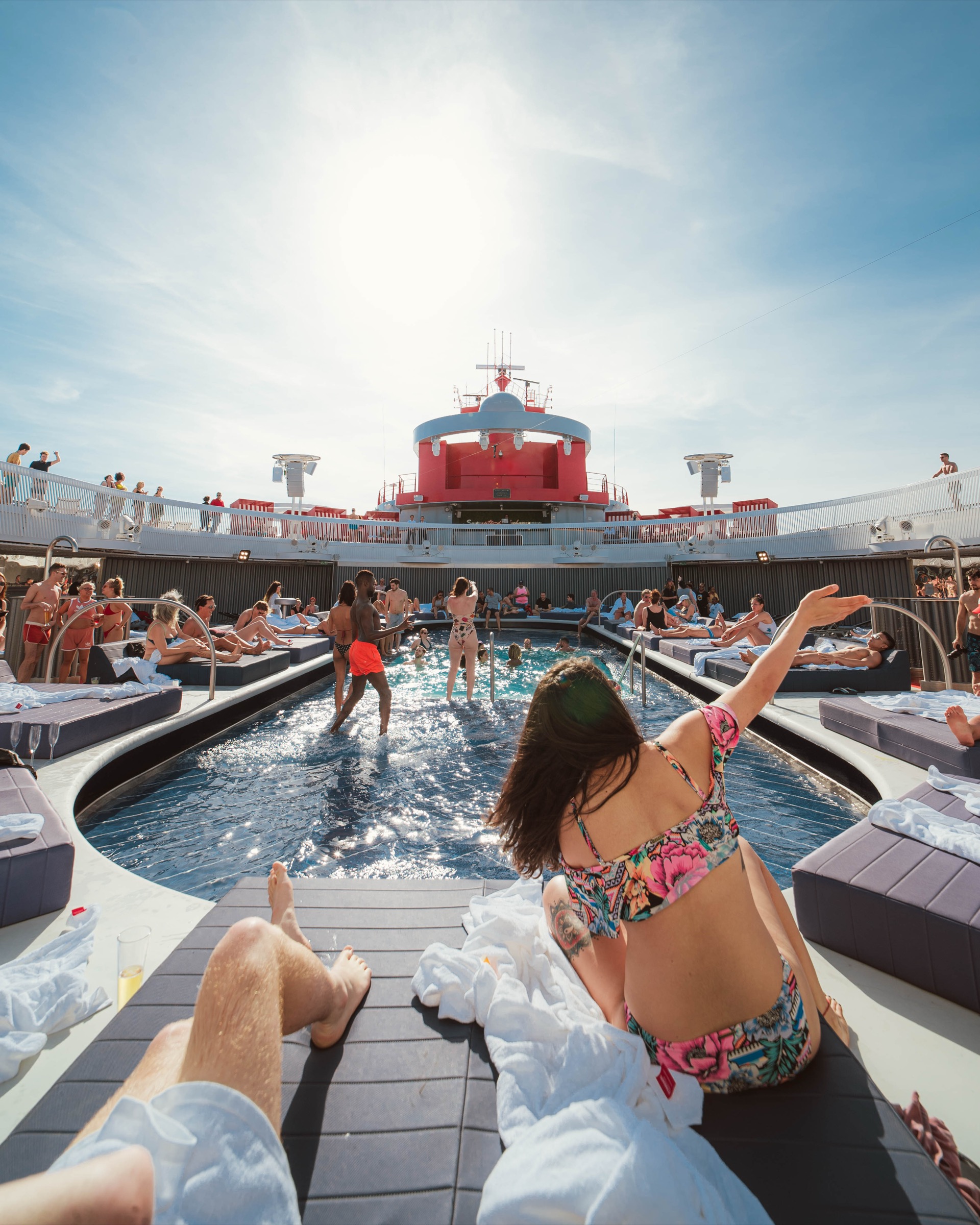 Sailors using onboard credit for activities on Virgin Voyages