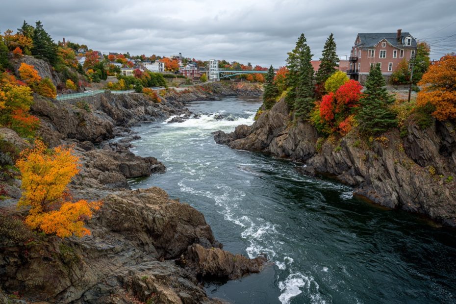 The Reversing Falls rapids in Saint John, New Brunswick