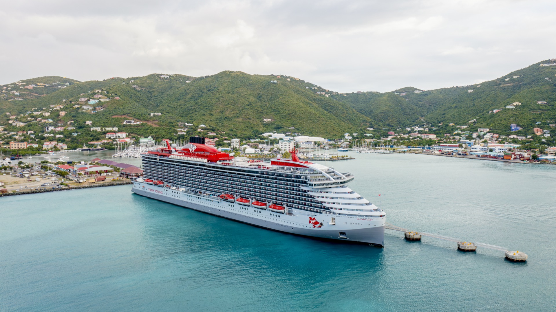 Beautiful beaches and harbor of Tortola British Virgin Islands