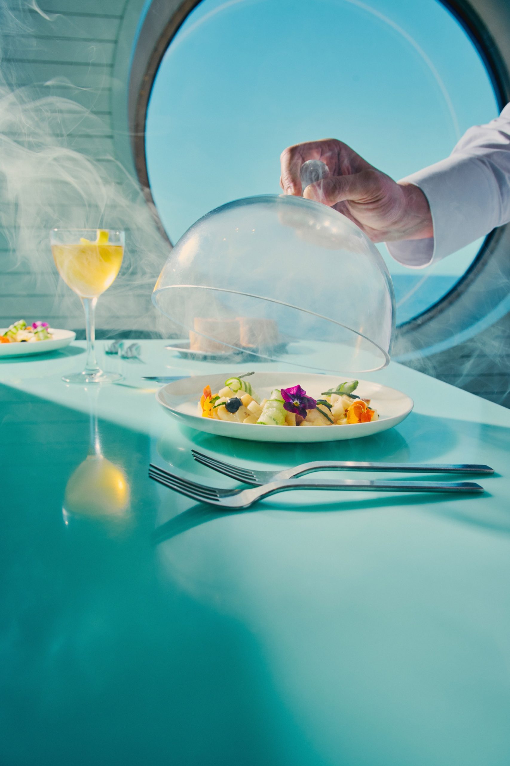 Premium treat yourself menu dishes available on Virgin Voyages