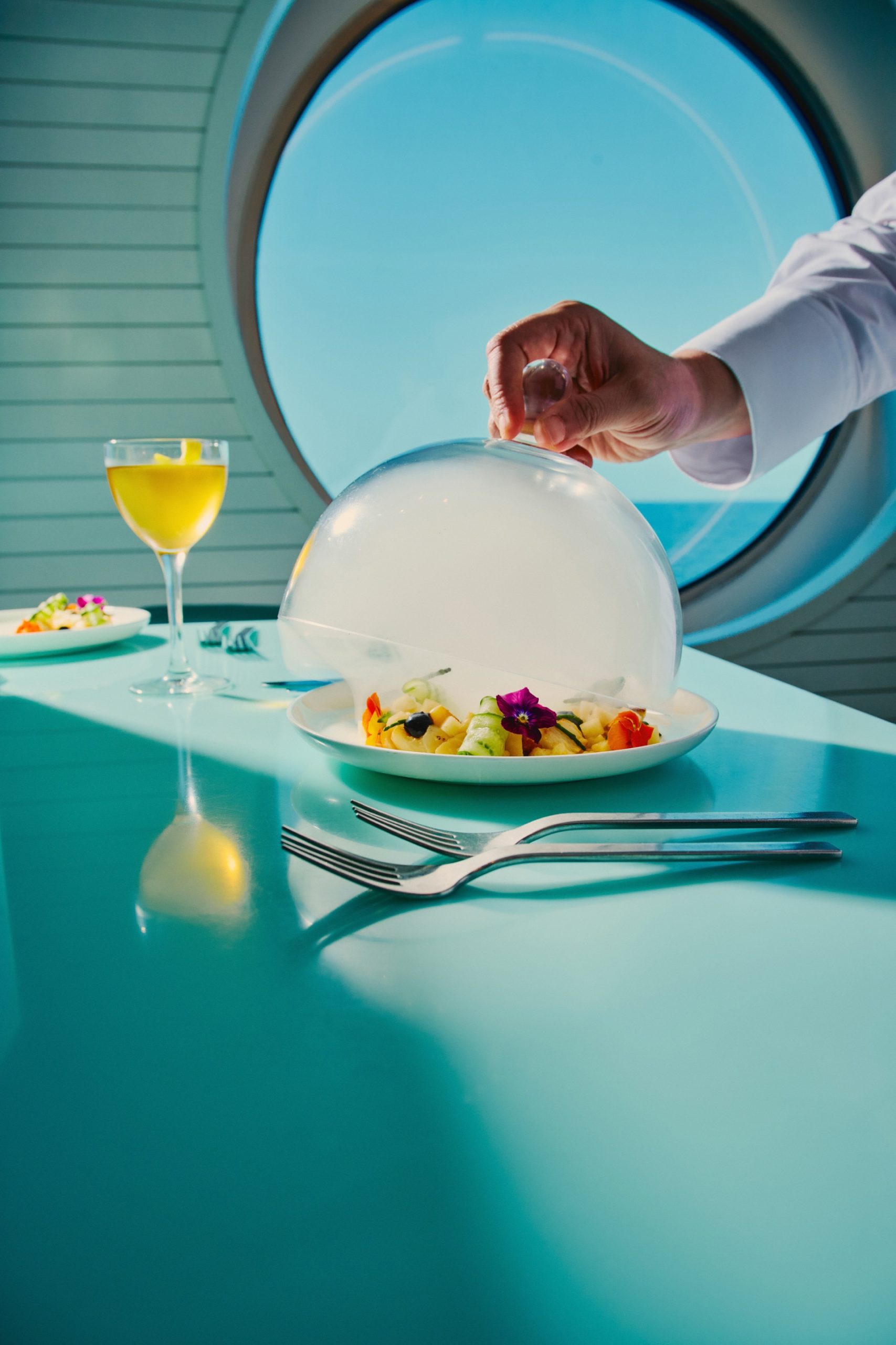 Premium treat yourself menu dishes available on Virgin Voyages