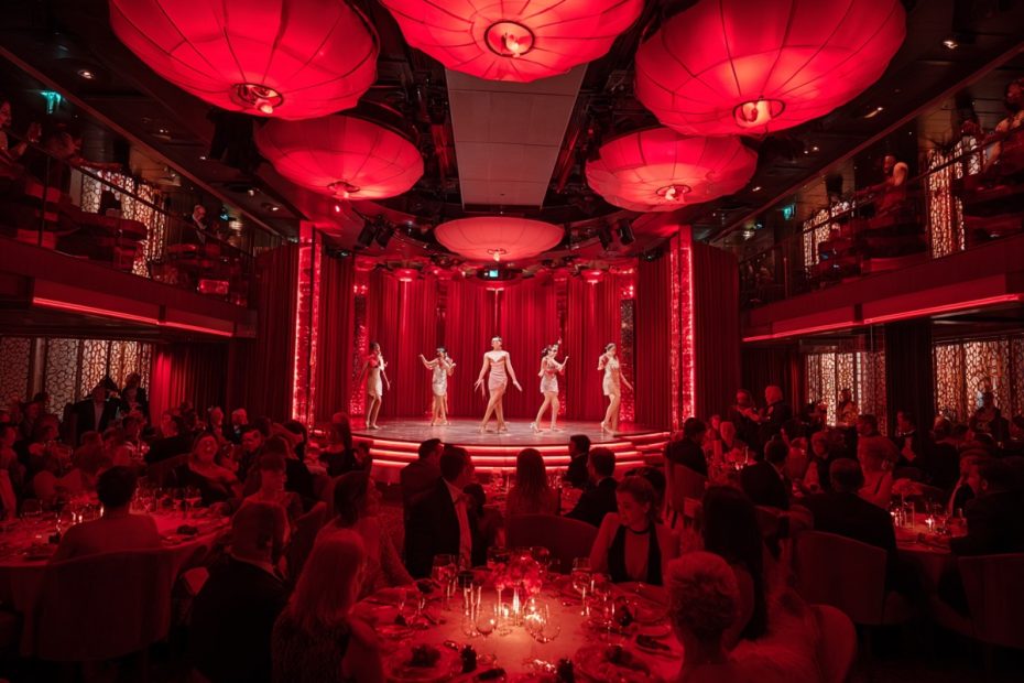 Elegant dinner theater performance at Up With a Twist supper club