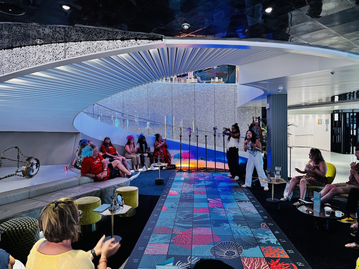 The Atrium Bar on Virgin Voyages Brilliant Lady