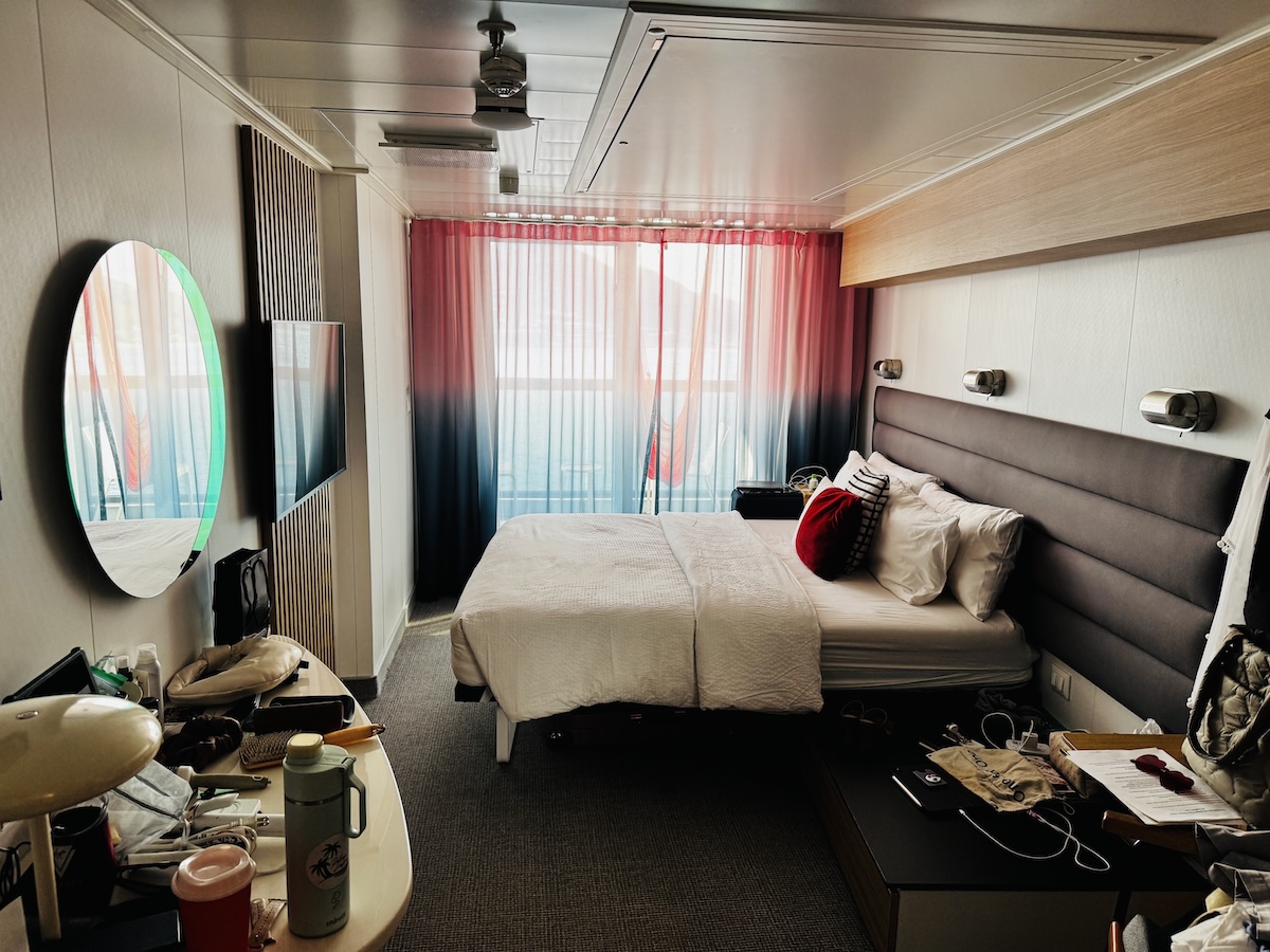 Sea Terrace balcony cabin onboard Virgin Voyages
