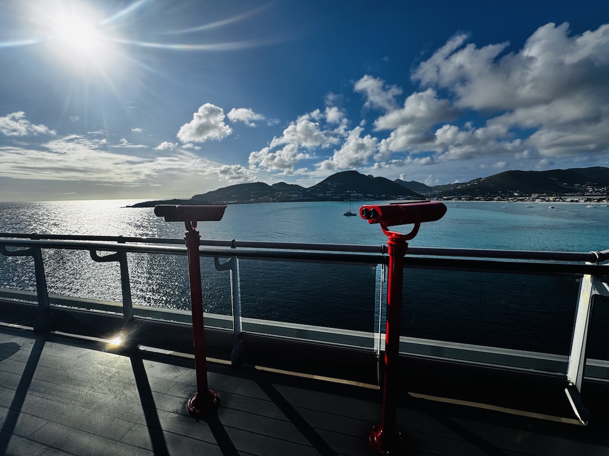 Caribbean view from a Virgin Voyages sailing