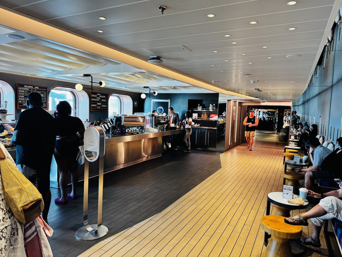 Coffee onboard Virgin Voyages
