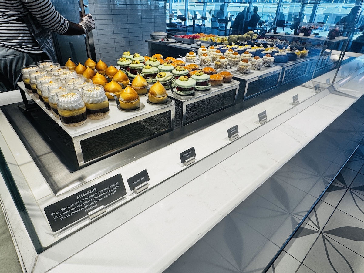 Desserts at The Galley on Virgin Voyages