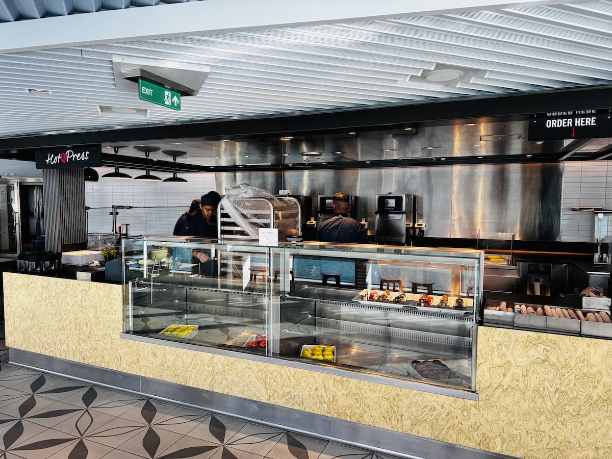 Hot Off The Press station at The Galley on Virgin Voyages