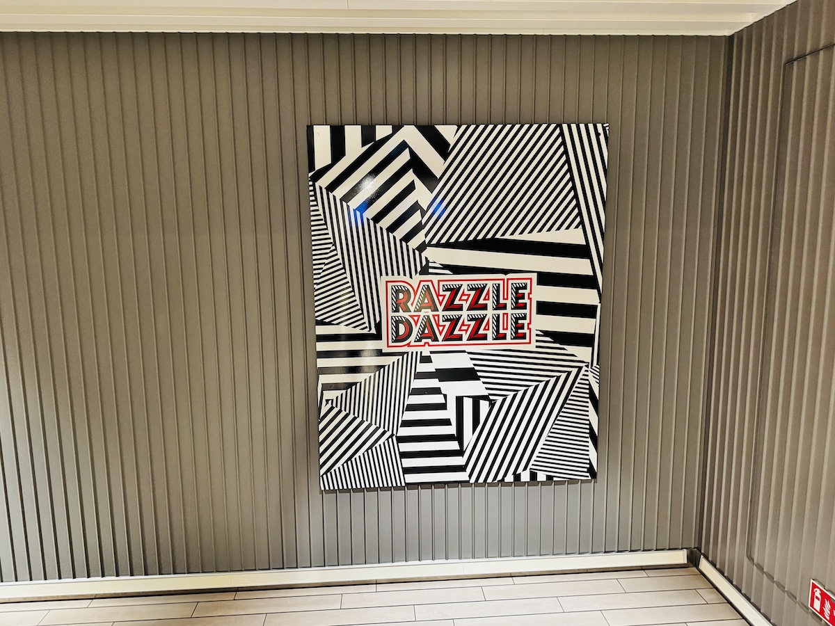 Razzle Dazzle restaurant signage on Virgin Voyages