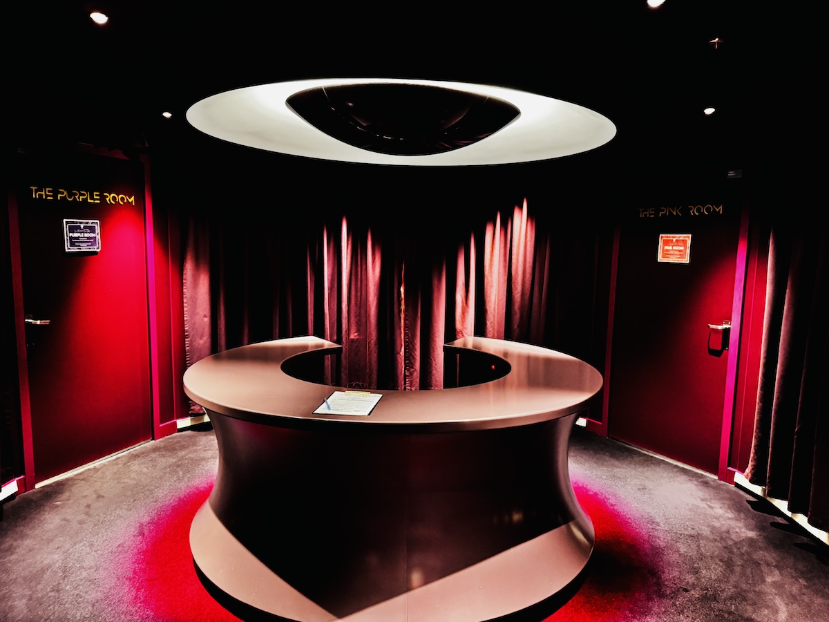 The Groupie karaoke sign-up sheet on Virgin Voyages