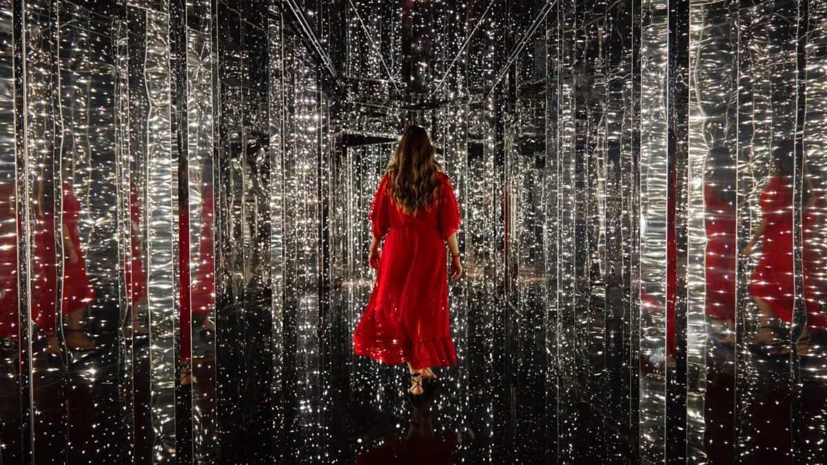 Entrance to The Manor nightclub on Virgin Voyages